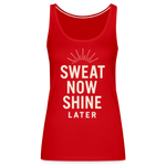 Sweat Now, Shine Later Tank Top - red