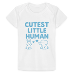 Cutest Little Human Baby Tee - white