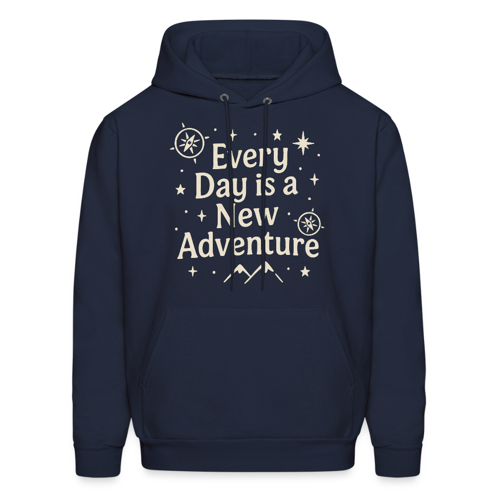 Every Day is a New Adventure Hoodie - navy