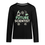 Future Scientist Kids Long Sleeve Tee - black