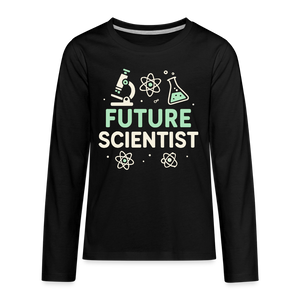 Future Scientist Kids Long Sleeve Tee - black
