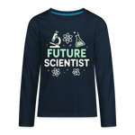 Future Scientist Kids Long Sleeve Tee - deep navy