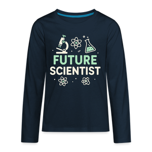 Future Scientist Kids Long Sleeve Tee - deep navy