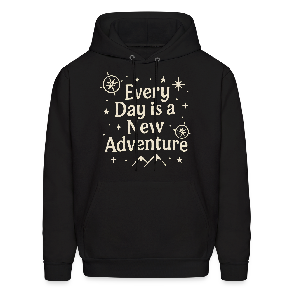 Every Day is a New Adventure Hoodie - black