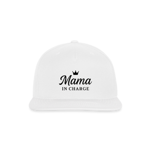 Mama in Charge Baseball Hat - white