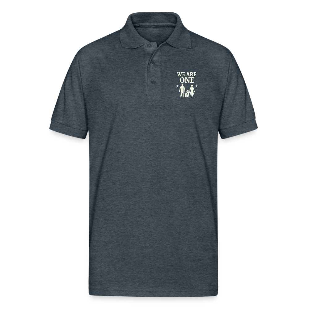 We Are One  Polo T-shirt - deep heather