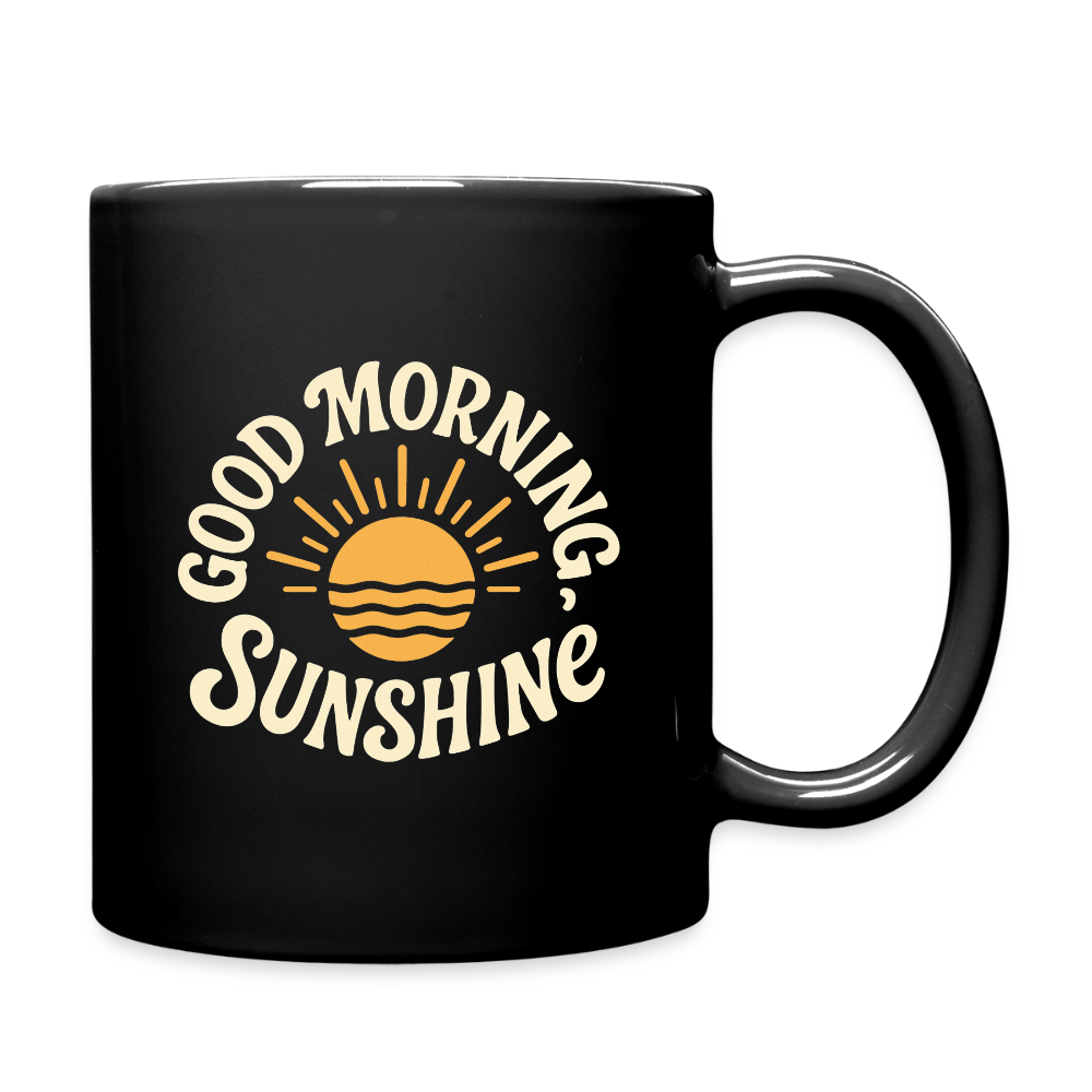 Good Morning, Sunshine Mug - Cheerful, Positive Gift for Start of the Day - black