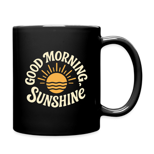 Good Morning, Sunshine Mug - Cheerful, Positive Gift for Start of the Day - black