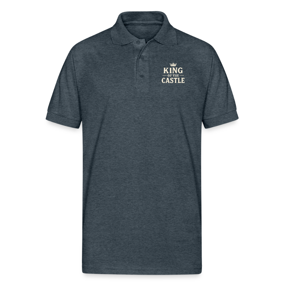 King of the Castle Polo T-shirt - deep heather