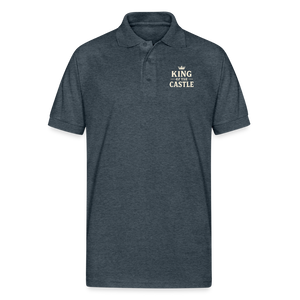 King of the Castle Polo T-shirt - deep heather