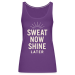 Sweat Now, Shine Later Tank Top - purple