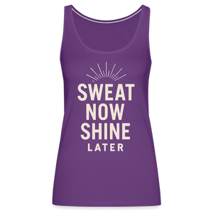 Sweat Now, Shine Later Tank Top - purple