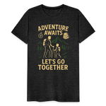 Adventure Awaits, Let’s Go Together T-shirt - Family Adventure Shirt - charcoal grey