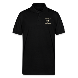 Family is Forever Polo T-shirt - black