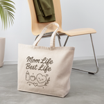 Mom Life, Best Life Tote Bag - natural
