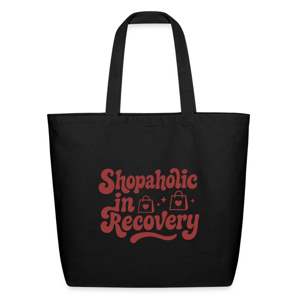 Shopaholic in Recovery Tote Bag - black