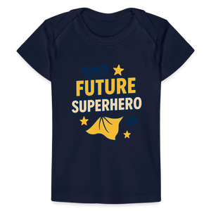 Future Superhero Baby Tee - dark navy