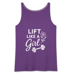 Lift Like a Girl Tank Top - purple