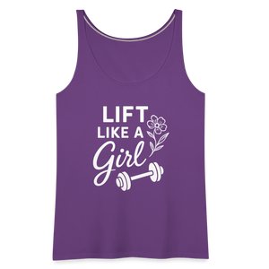 Lift Like a Girl Tank Top - purple