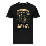 Adventure Awaits, Let’s Go Together T-shirt - Family Adventure Shirt - black