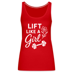 Lift Like a Girl Tank Top - red
