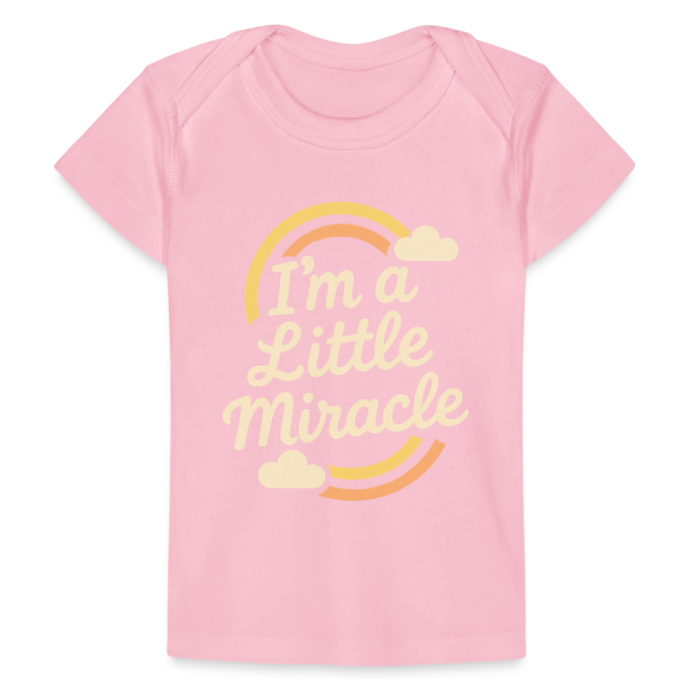 I'm a Little Miracle Baby Tee - light pink