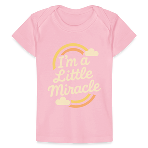 I'm a Little Miracle Baby Tee - light pink