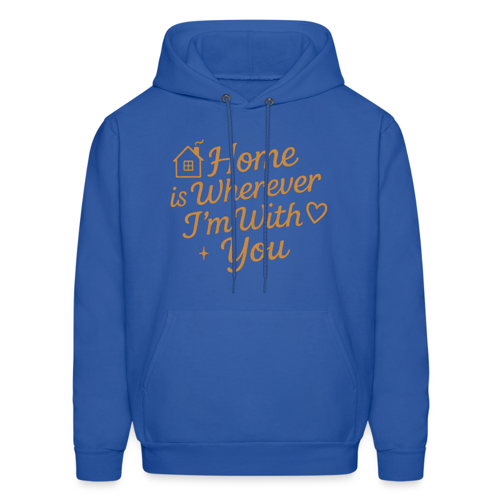 Home is Where My Heart Is Hoodie - royal blue