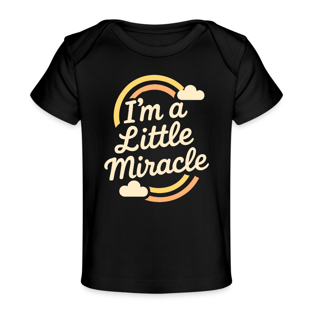 I'm a Little Miracle Baby Tee - black