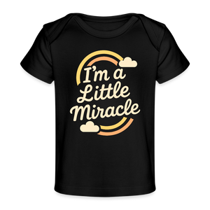 I'm a Little Miracle Baby Tee - black