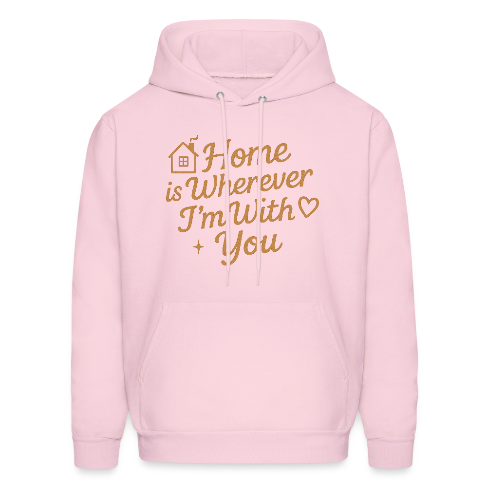 Home is Where My Heart Is Hoodie - pale pink