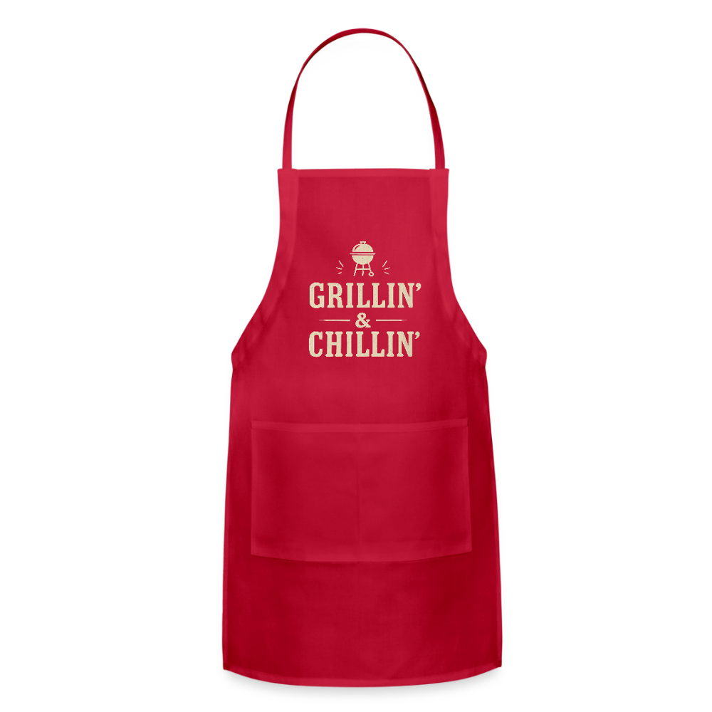 Grillin’ & Chillin’ Apron - red