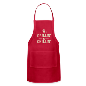 Grillin’ & Chillin’ Apron - red