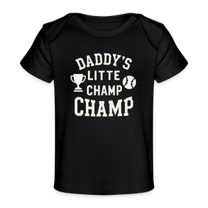 Daddy’s Little Champ Baby Tee - black