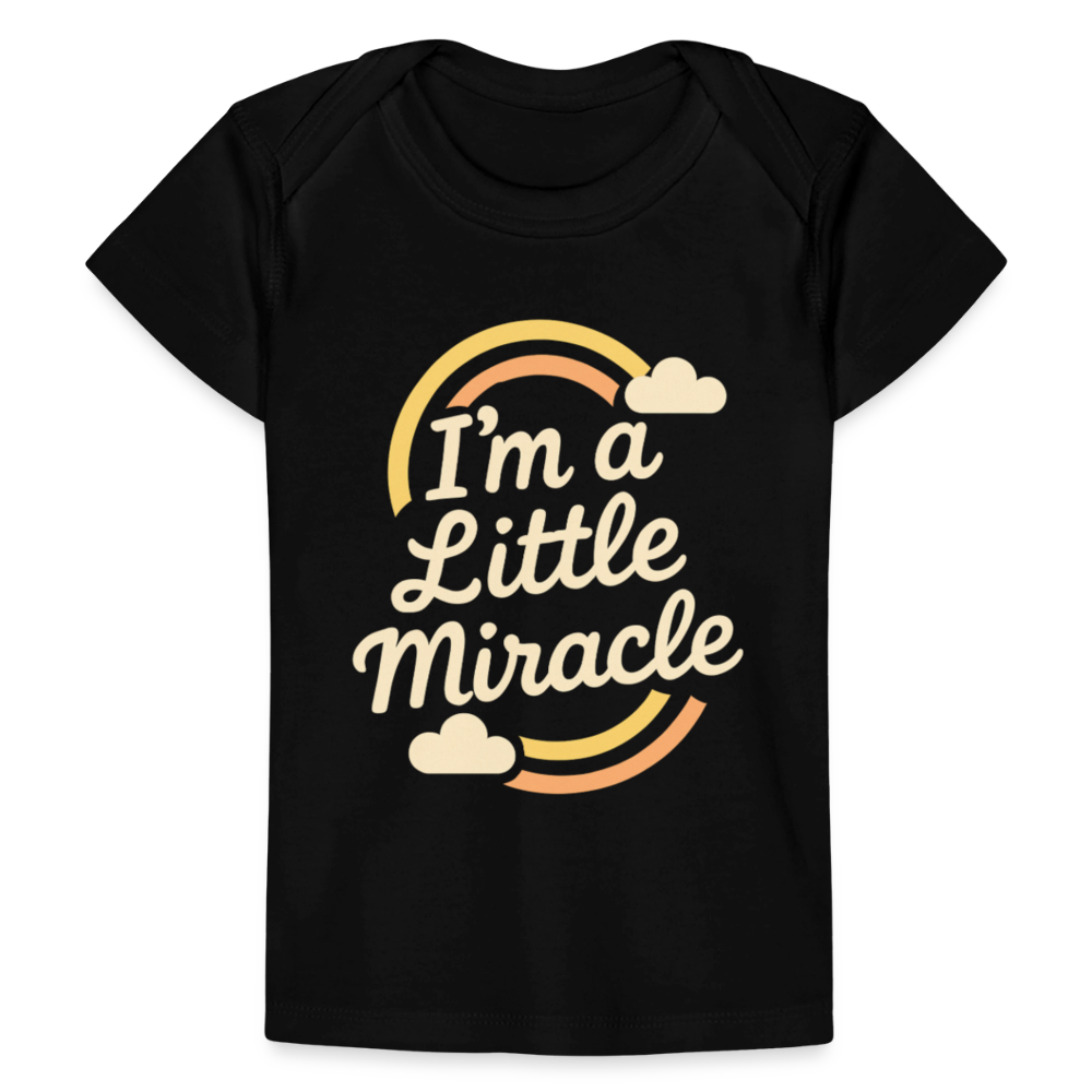 I'm a Little Miracle Baby Tee - black