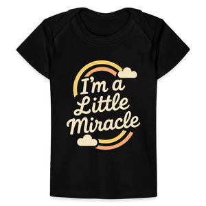 I'm a Little Miracle Baby Tee - black