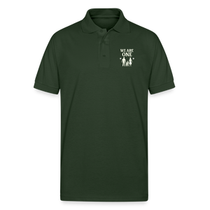 We Are One  Polo T-shirt - forest green
