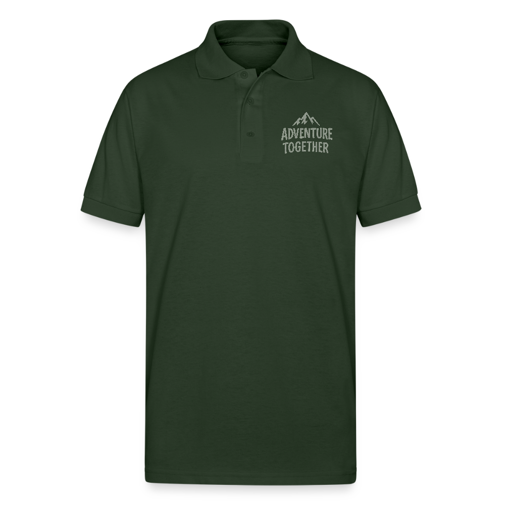 Adventure Together Polo T-shirt - forest green