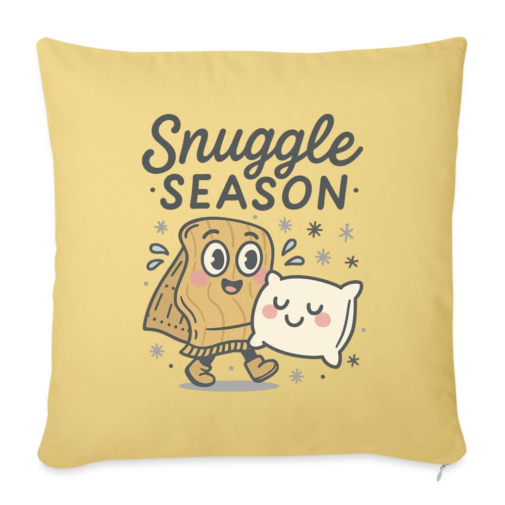 Snuggle Season Pillow Case - washed yellow
