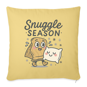 Snuggle Season Pillow Case - washed yellow