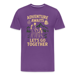 Adventure Awaits, Let’s Go Together T-shirt - Family Adventure Shirt - purple