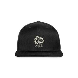 Stay Wild Baseball Hat - black