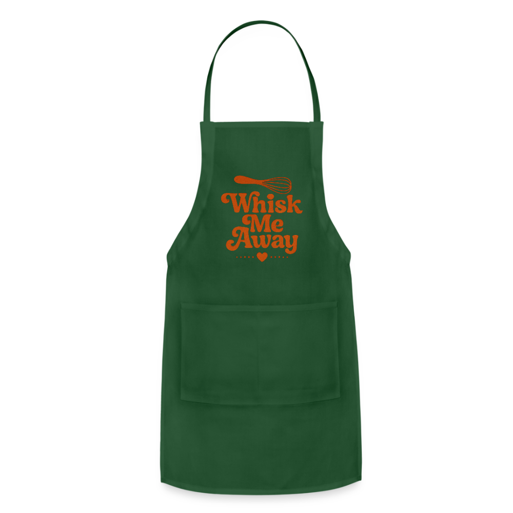 Whisk Me Away Apron - forest green