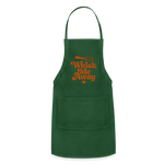 Whisk Me Away Apron - forest green