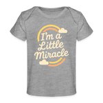 I'm a Little Miracle Baby Tee - heather grey