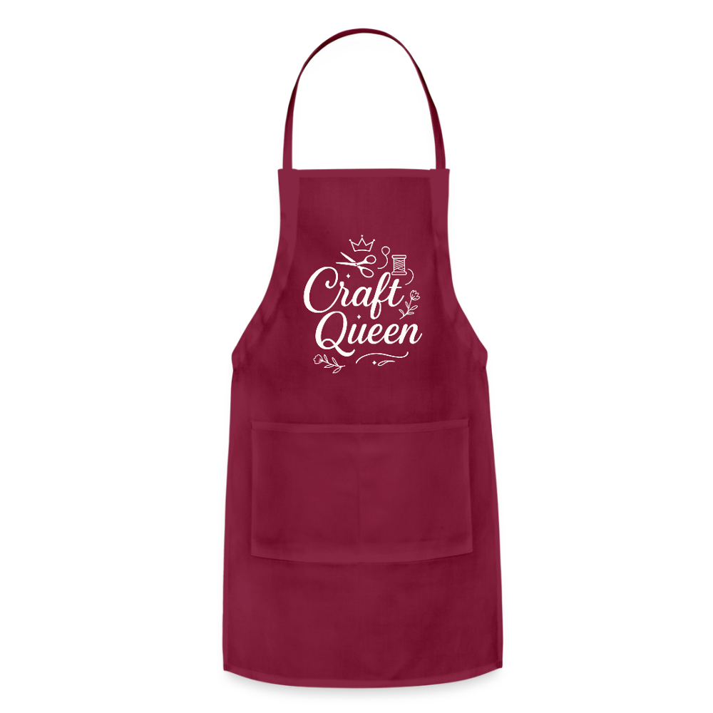 Craft Queen Apron - burgundy
