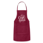 Craft Queen Apron - burgundy