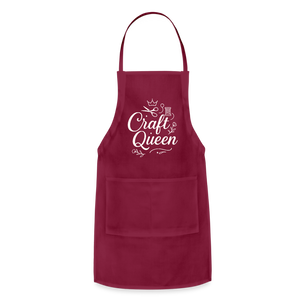Craft Queen Apron - burgundy