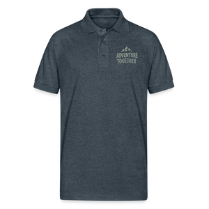 Adventure Together Polo T-shirt - deep heather
