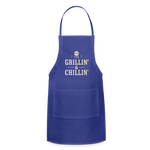 Grillin’ & Chillin’ Apron - royal blue